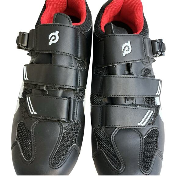 PELOTON Bike CYCLING Spinning SHOES with Cleats 42/ Women 10.5-11 Men 8.5-9 BlK - Picture 11 of 14